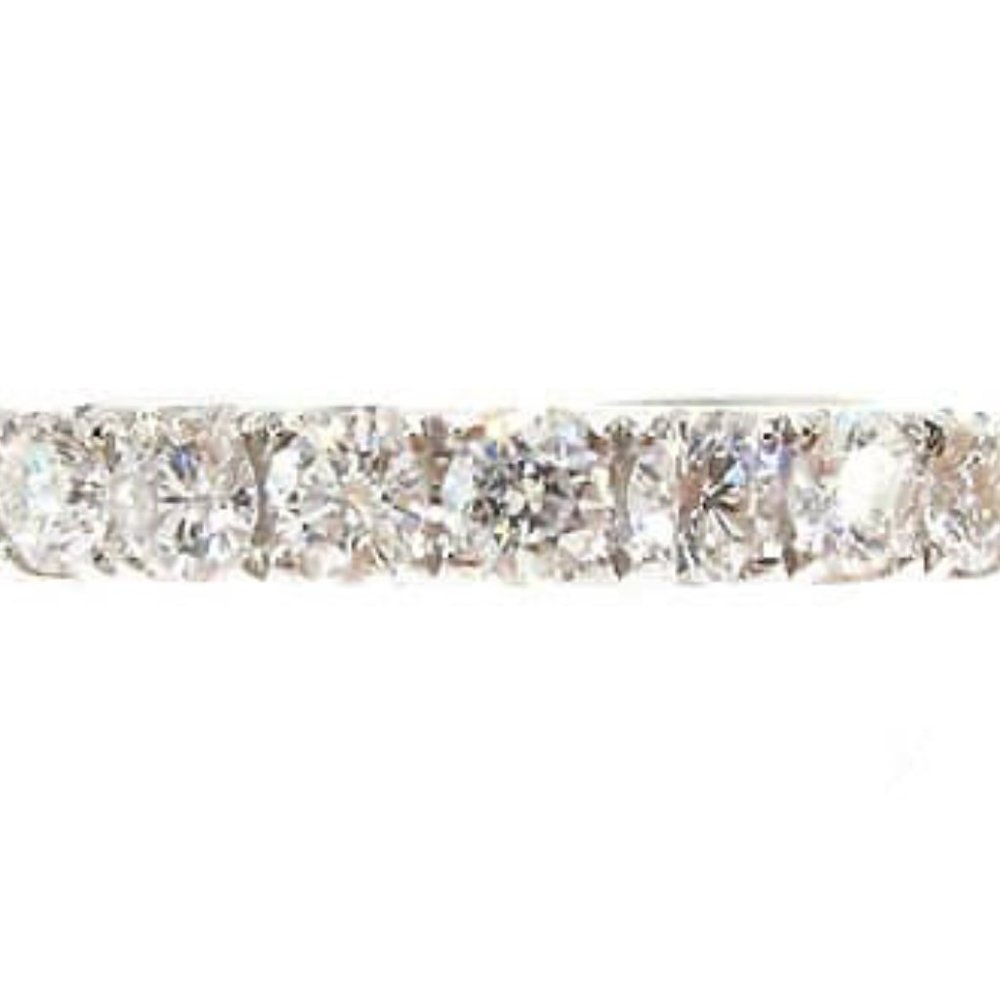 14k Gold 0.95 ct Half Eternity Diamond Ring